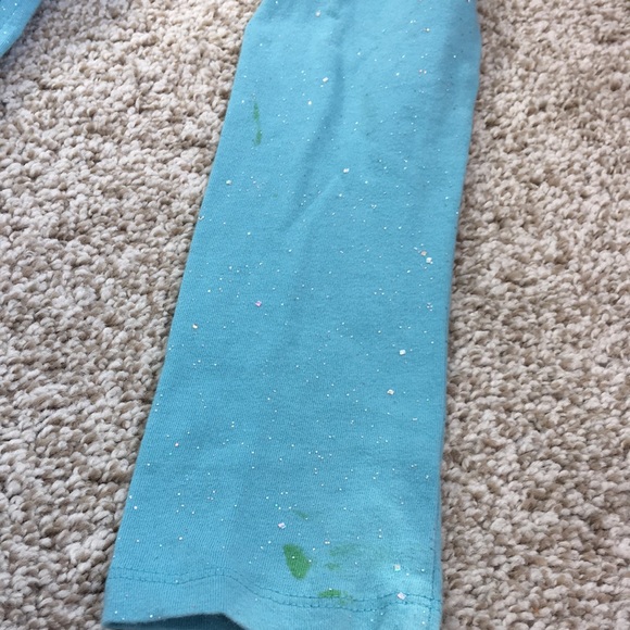 Teal Peplum Glitter Top - Picture 6 of 6